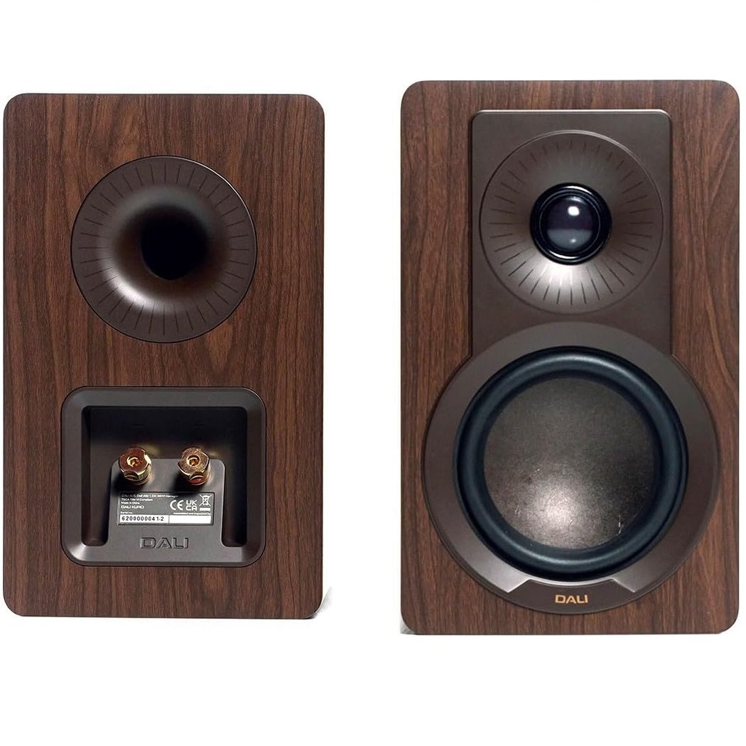 DALI KUPID 2-Way Passive Desktop Bookshelf Speakers - Dark Walnut