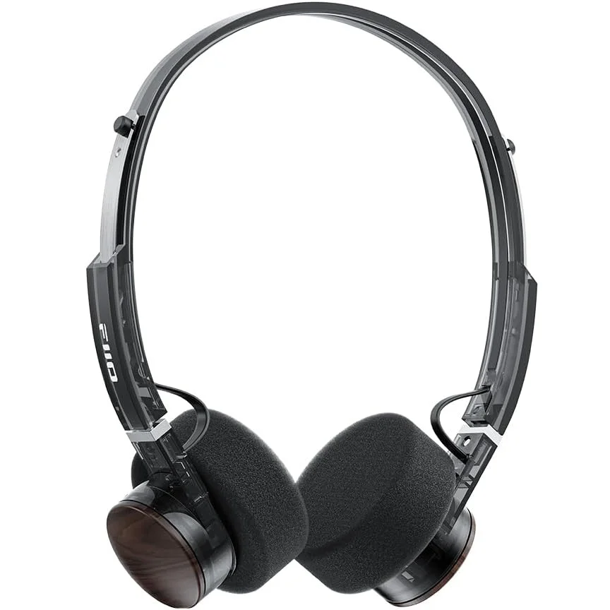 FiiO EH11 40mm Driver (1DD) Wireless Bluetooth On-Ear Headphone with mic - Transparent Black