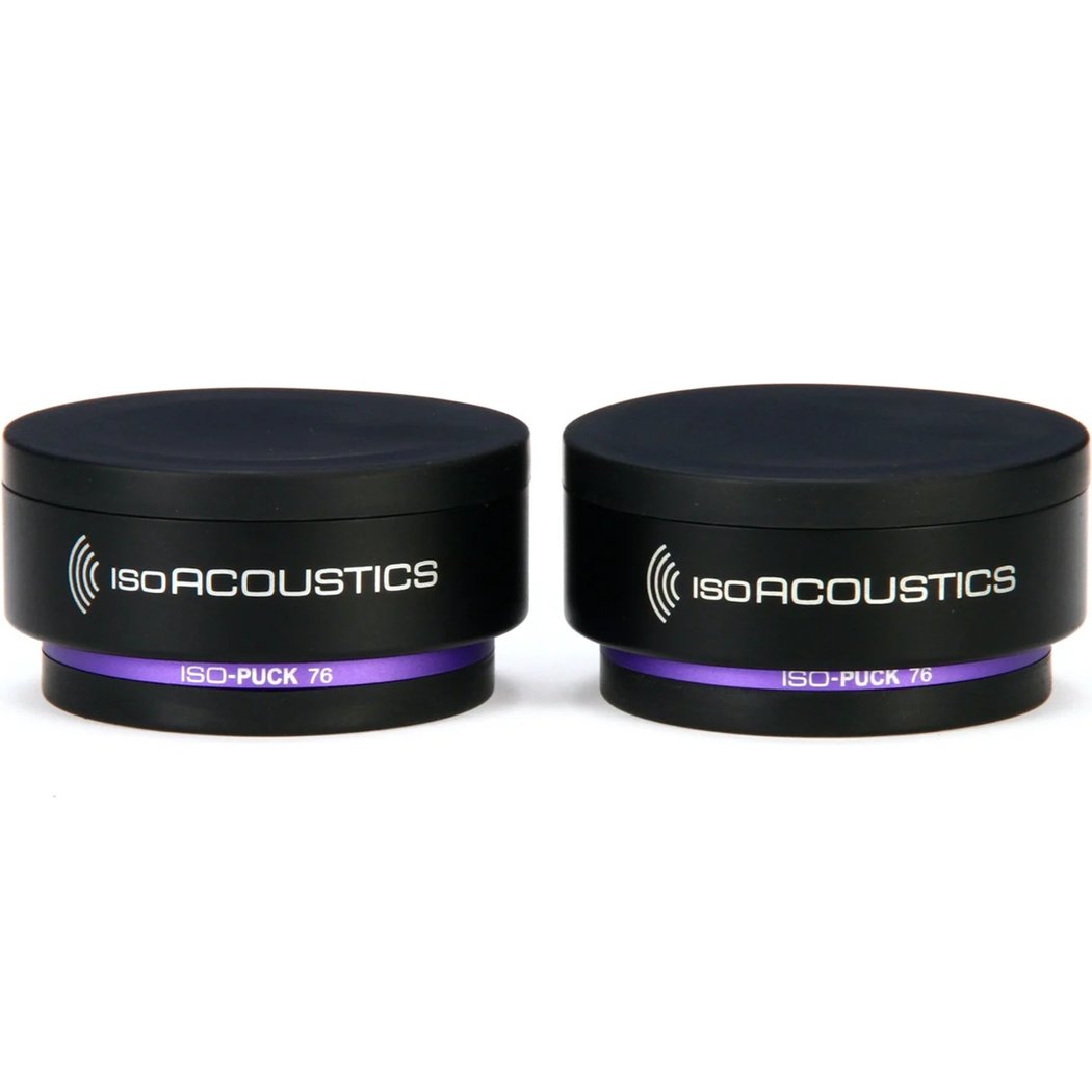 IsoAcoustics ISO-PUCK 76 Desktop/Floor Acoustic Isolators (2 units/pack)