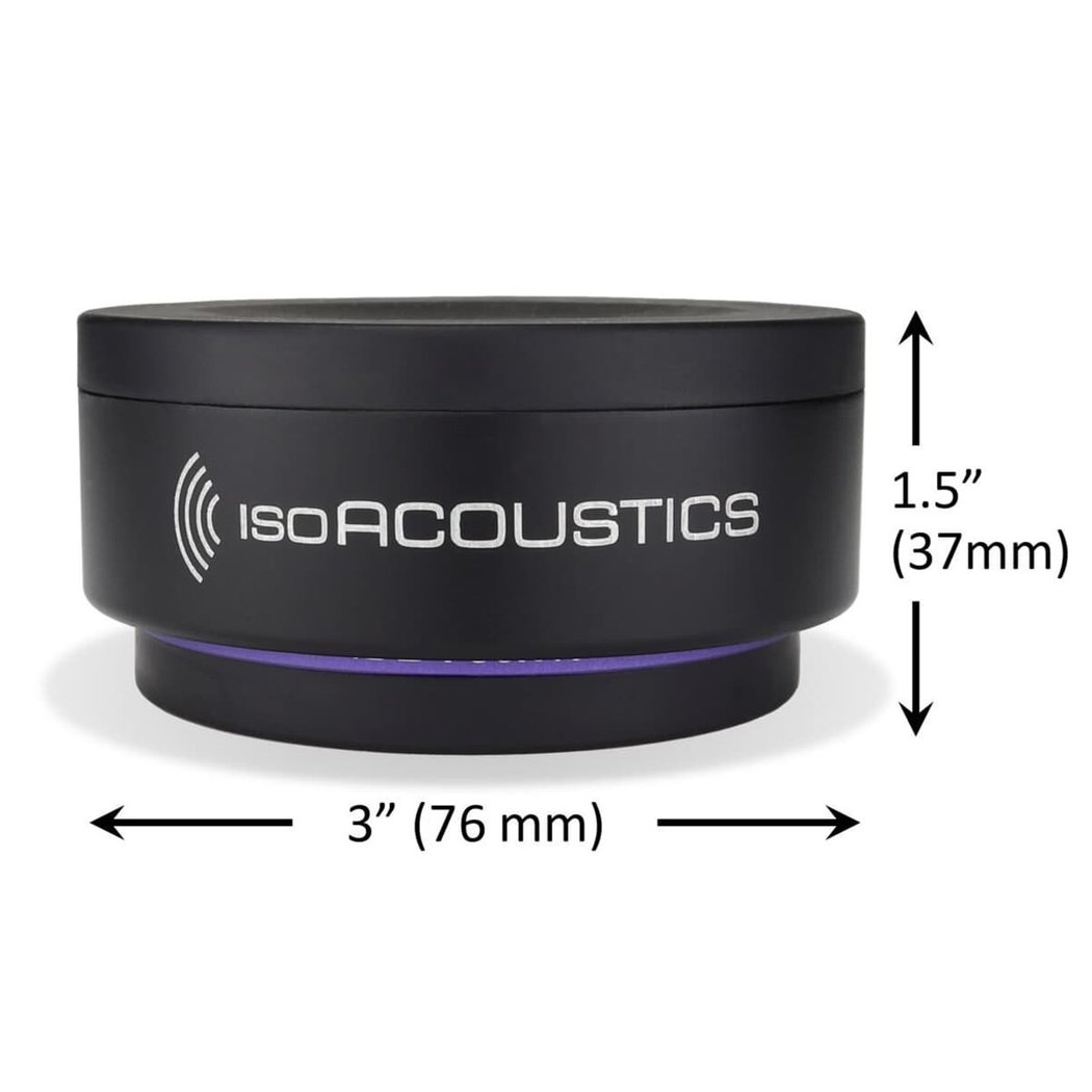 IsoAcoustics ISO-PUCK 76 Desktop/Floor Acoustic Isolators (2 units/pack)