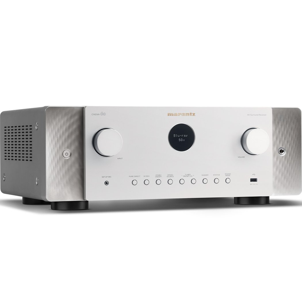 Marantz CINEMA 60 7.2 Channel 8K Hi-Fi Network AV Receiver (with Dolby Atmos, DTS:X) - Silver Gold