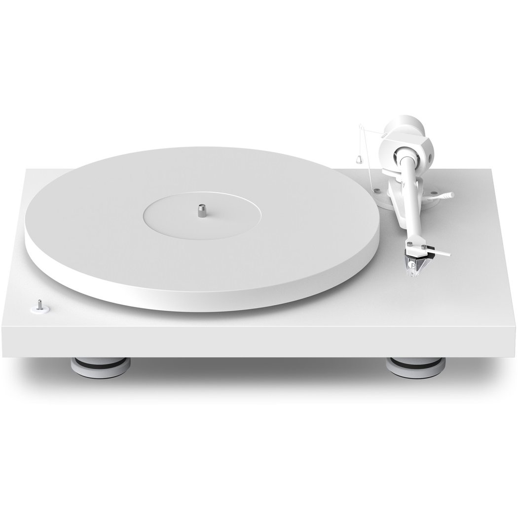 Pro-Ject Debut PRO B White Edition Fully Manual Belt-Drive Turntable (Pick it PRO Balanced MM Cartridge)