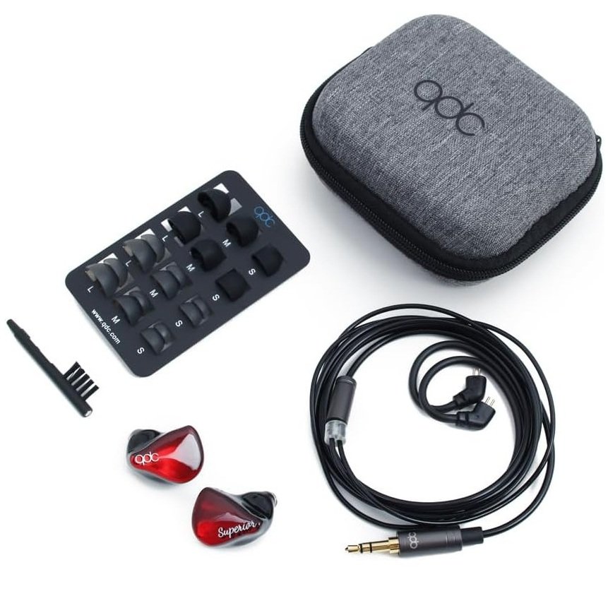 QDC SUPERIOR 10mm Driver (1DD) In-Ear Earphone - Piano Black