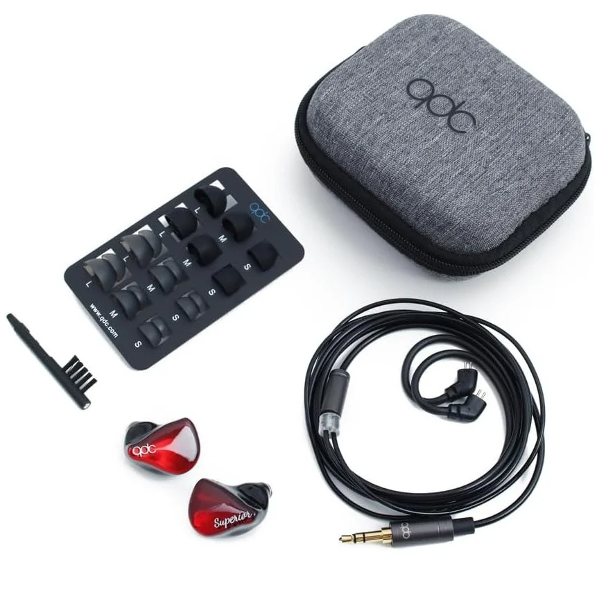 QDC SUPERIOR 10mm Driver (1DD) In-Ear Earphone - Piano Black
