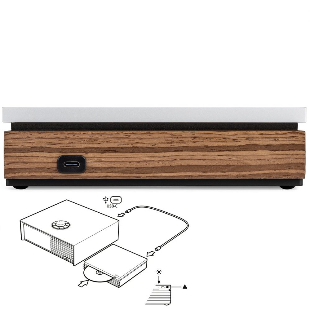 Ruark R-CD100 CD Transport - Fused Walnut