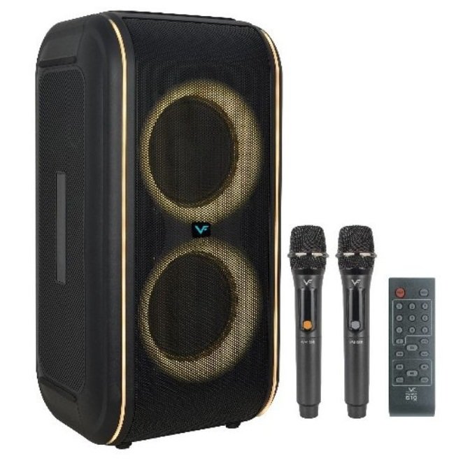 Vinnfier Tango 610 WMB Wireless Bluetooth Portable Speaker & Dual Wireless Handheld Microphones