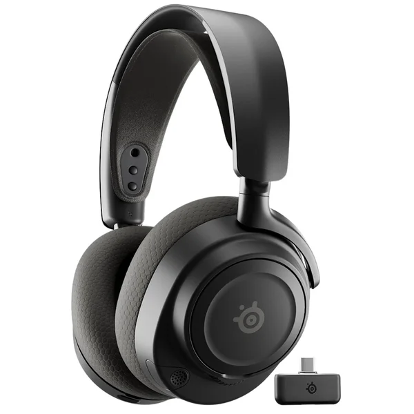 SteelSeries Arctis Nova 7 Wireless Gen 2 Wired/Wireless Bluetooth+2.4GHz Over-Ear Gaming Headset with Mic - Black