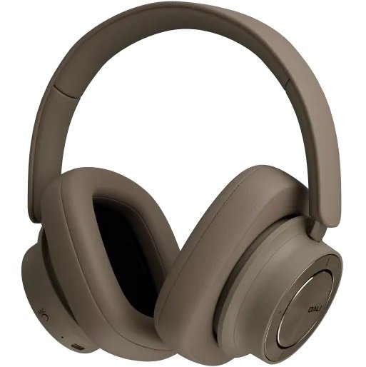DALI IO-12 Wired/Wireless Bluetooth Noise-Cancelling Over-Ear Headphone with Mic - Mocha Grey