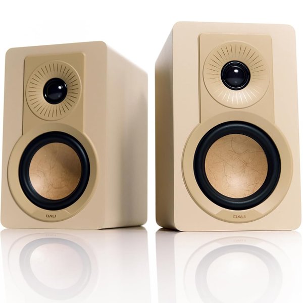 DALI KUPID 2-Way Passive Desktop Bookshelf Speakers - Caramel White