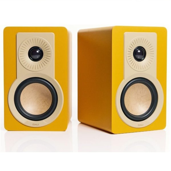 DALI KUPID 2-Way Passive Desktop Bookshelf Speakers - Golden Yellow