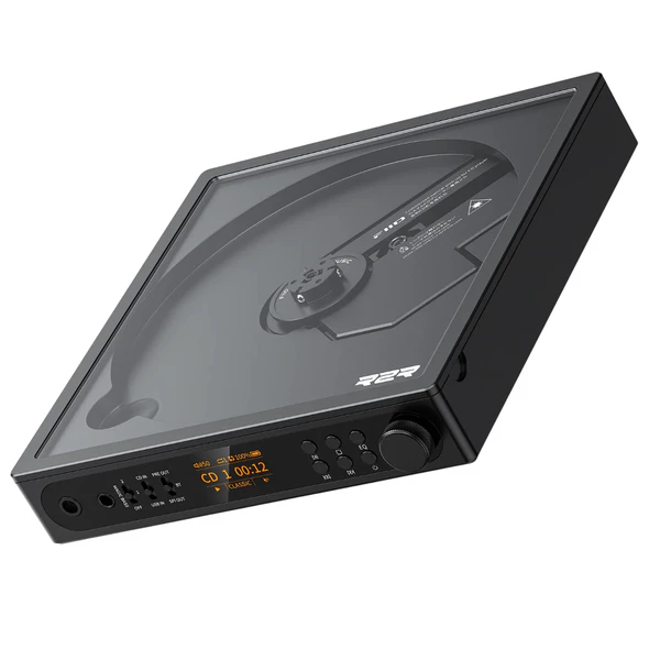 FiiO DM15 R2R Wireless Bluetooth Portable CD Player, Ripper & Transport - Black