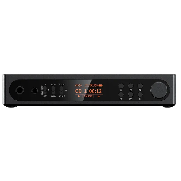 FiiO DM15 R2R Wireless Bluetooth Portable CD Player, Ripper & Transport - Black