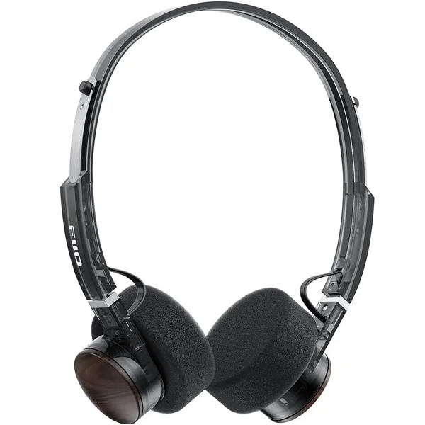 FiiO EH11 40mm Driver (1DD) Wireless Bluetooth On-Ear Headphone with Mic - Transparent Black