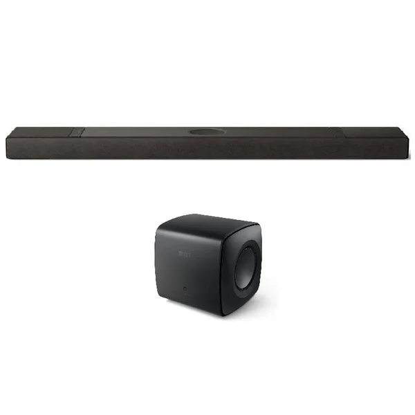 KEF XIO + KC62 5.1.2 Channel Dolby Atmos, DTS:X Multi-Room Home Surround Sound Bundle