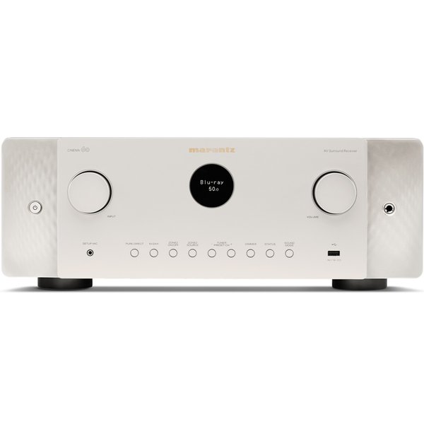 Marantz CINEMA 60 7.2 Channel 8K Hi-Fi Network AV Receiver (with Dolby Atmos, DTS:X) - Silver Gold