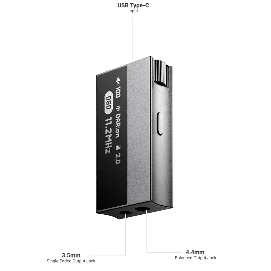 Astell&Kern HC5 Type-C to 3.5mm/4.4mm Balanced Portable USB DAC & Headphone Amplifier Adapter