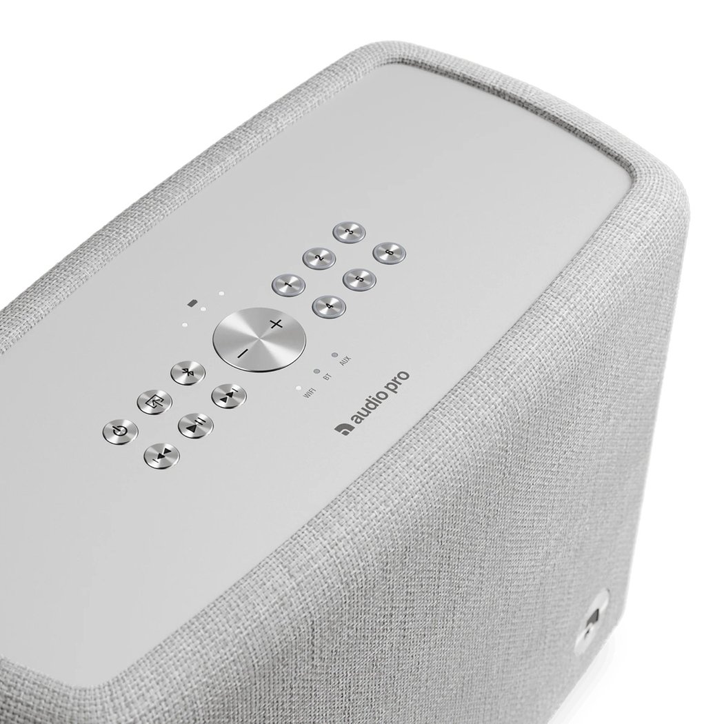 Audio Pro A15 W Multi-Room Wireless Bluetooth WiFi Network Portable Speaker  Light Grey
