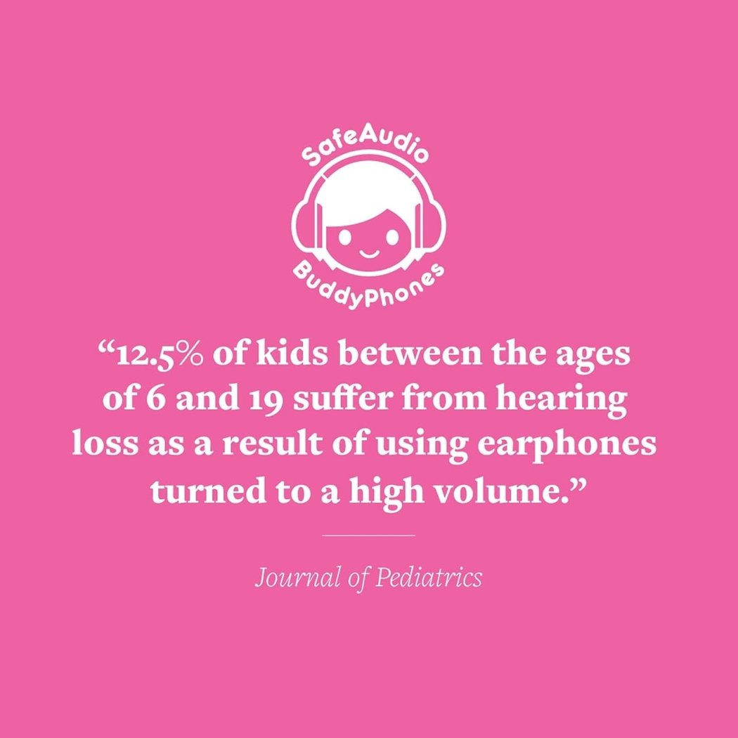 BuddyPhones Cosmos Fun Wired/Wireless Bluetooth Noise-Cancelling Over-Ear Headphone with Mic for Kids - White