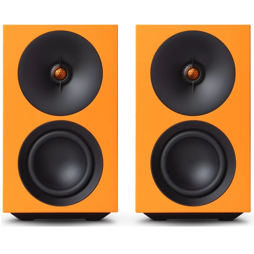 Cambridge Audio L/R S Wireless Bluetooth Desktop Bookshelf Speakers - Orange