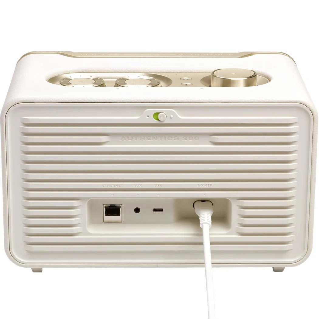 JBL Authentics 200 Multi-Room Wireless Bluetooth WiFi Network Desktop Speaker White