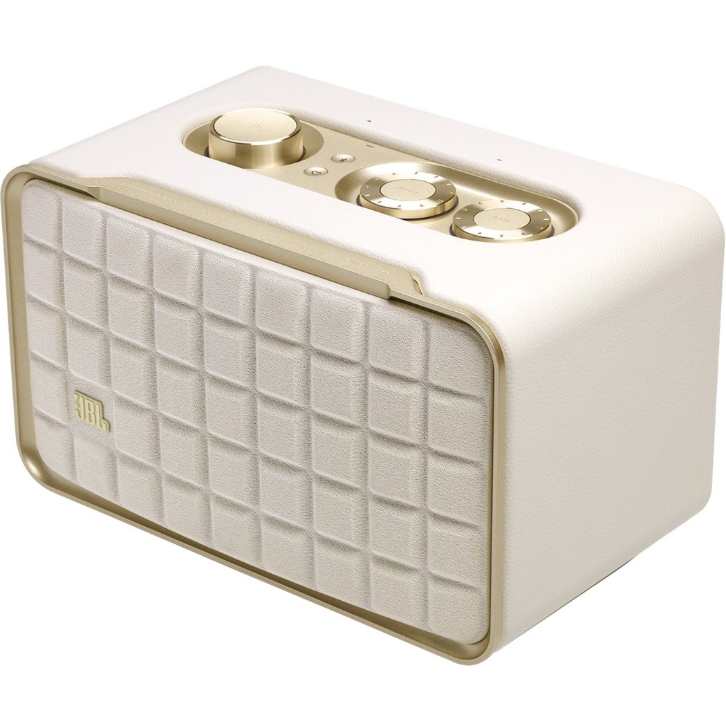 JBL Authentics 200 Multi-Room Wireless Bluetooth WiFi Network Desktop Speaker White