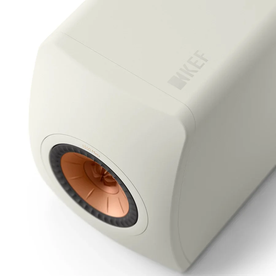 KEF LS50 Meta 2-Way Passive Desktop Bookshelf Speakers Mineral White