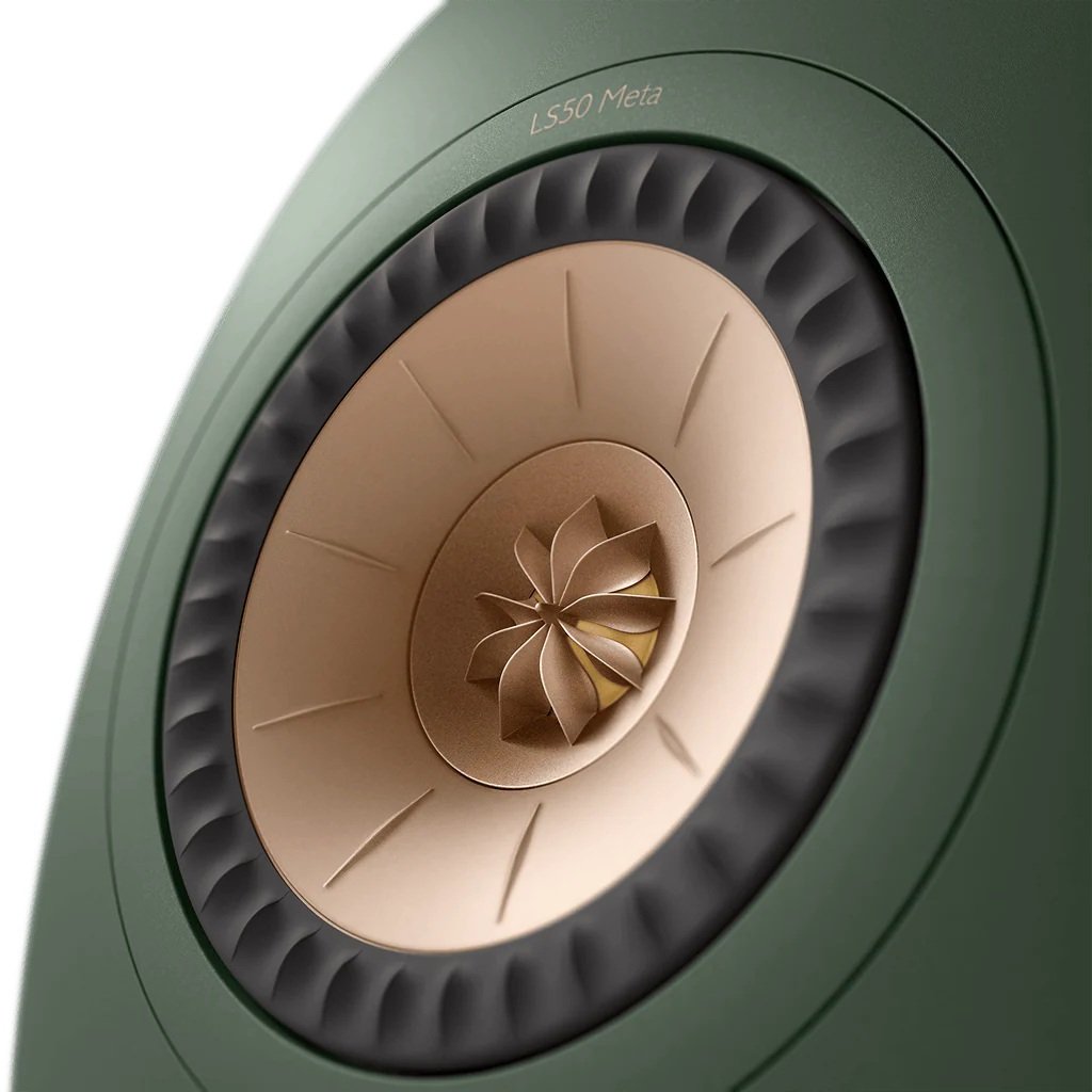 KEF LS50 Meta 2-Way Passive Desktop Bookshelf Speakers - Moss Green