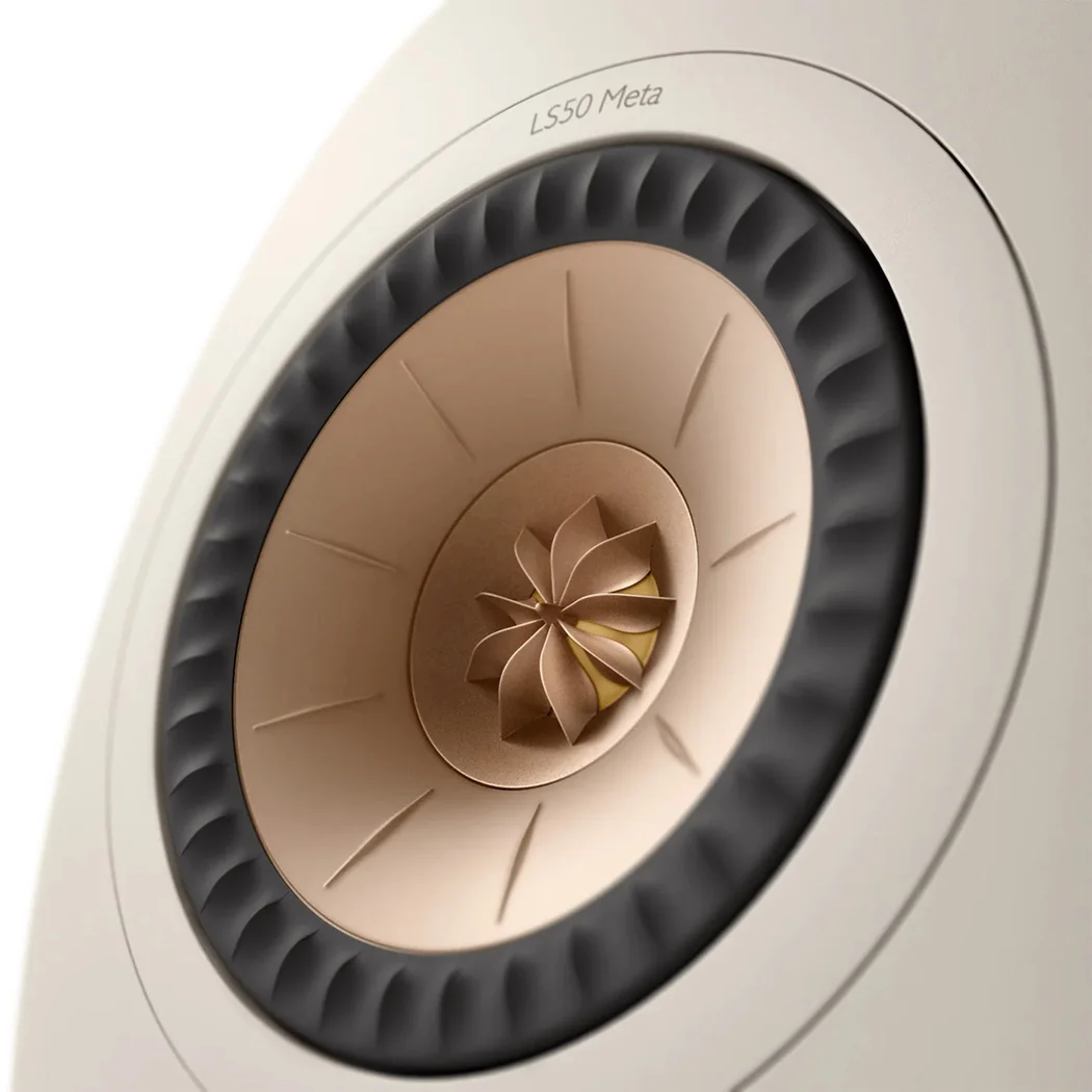 KEF LS50 Meta 2-Way Passive Desktop Bookshelf Speakers Sand Shell