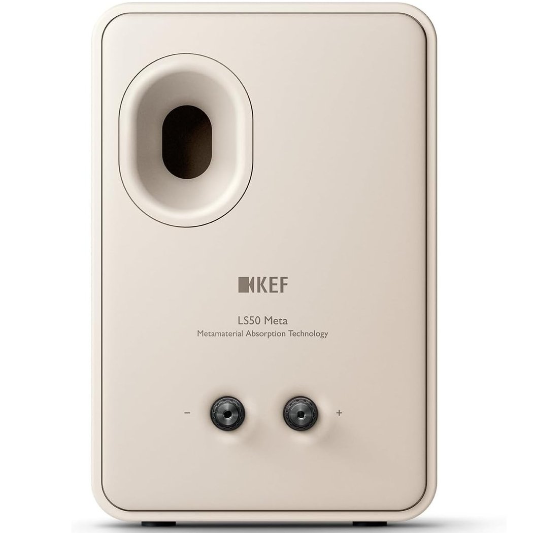 KEF LS50 Meta 2-Way Passive Desktop Bookshelf Speakers Sand Shell