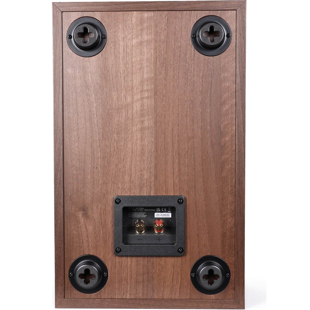 KEF Q4 Meta 2-Way Passive On-Wall Speaker - Walnut