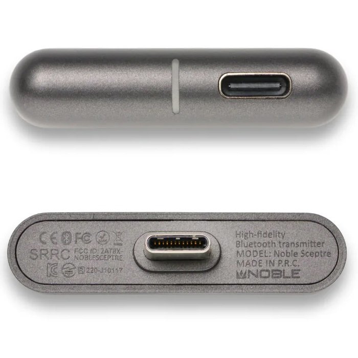 Noble Audio Sceptre High-Res Wireless Bluetooth Transmitter USB Type-C Dongle with USB-C Charging Port
