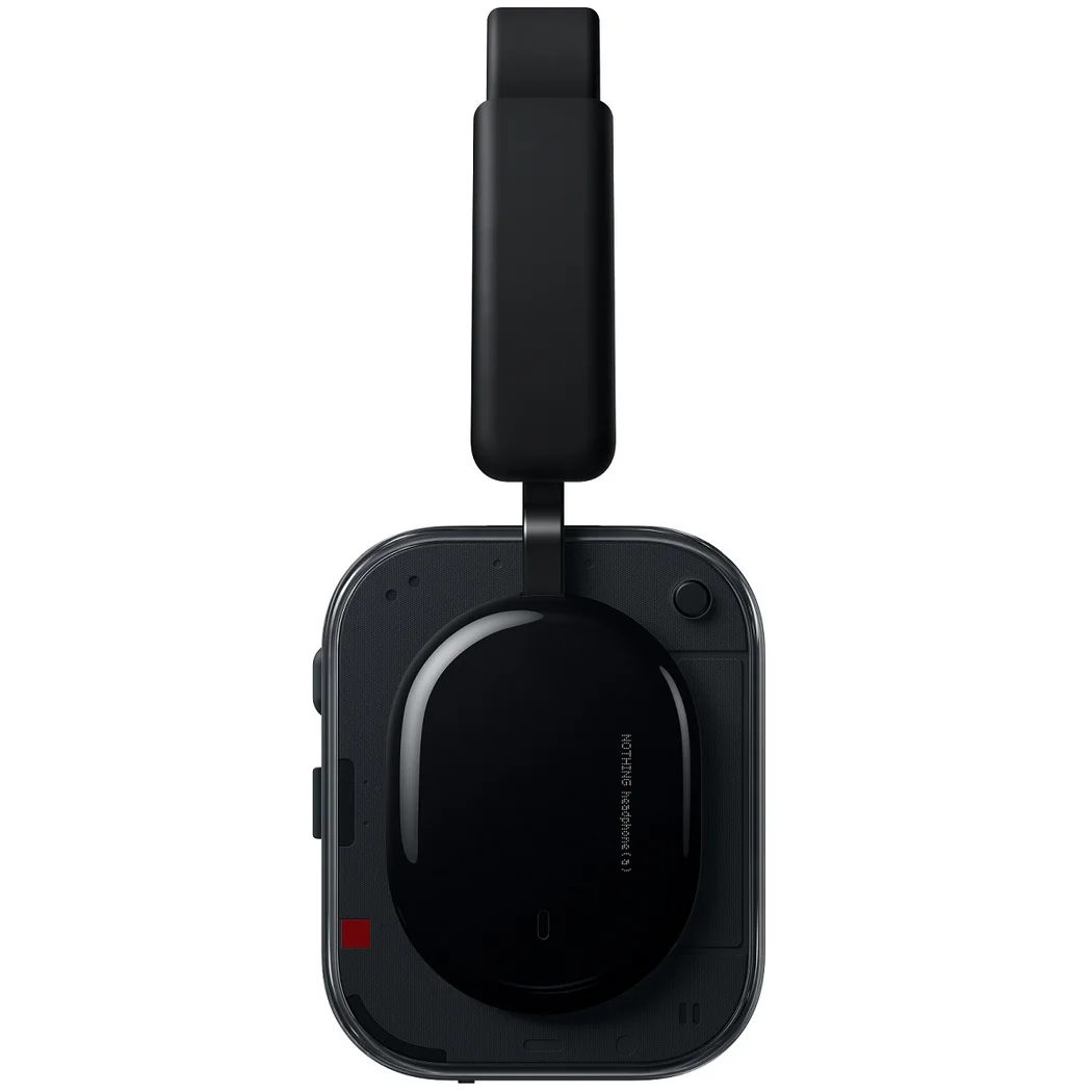 Nothing Headphone (a) Wired/Wireless Bluetooth Noise-Cancelling Over-Ear Headphone with Mic - Black