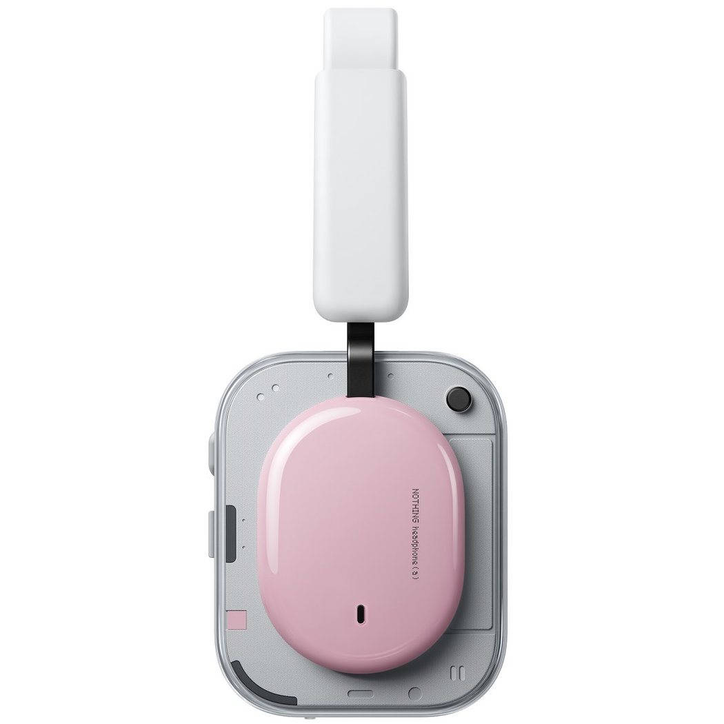 Nothing Headphone (a) Wired/Wireless Bluetooth Noise-Cancelling Over-Ear Headphone with Mic -  Pink