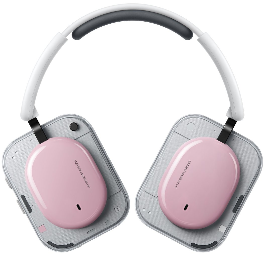 Nothing Headphone (a) Wired/Wireless Bluetooth Noise-Cancelling Over-Ear Headphone with Mic -  Pink