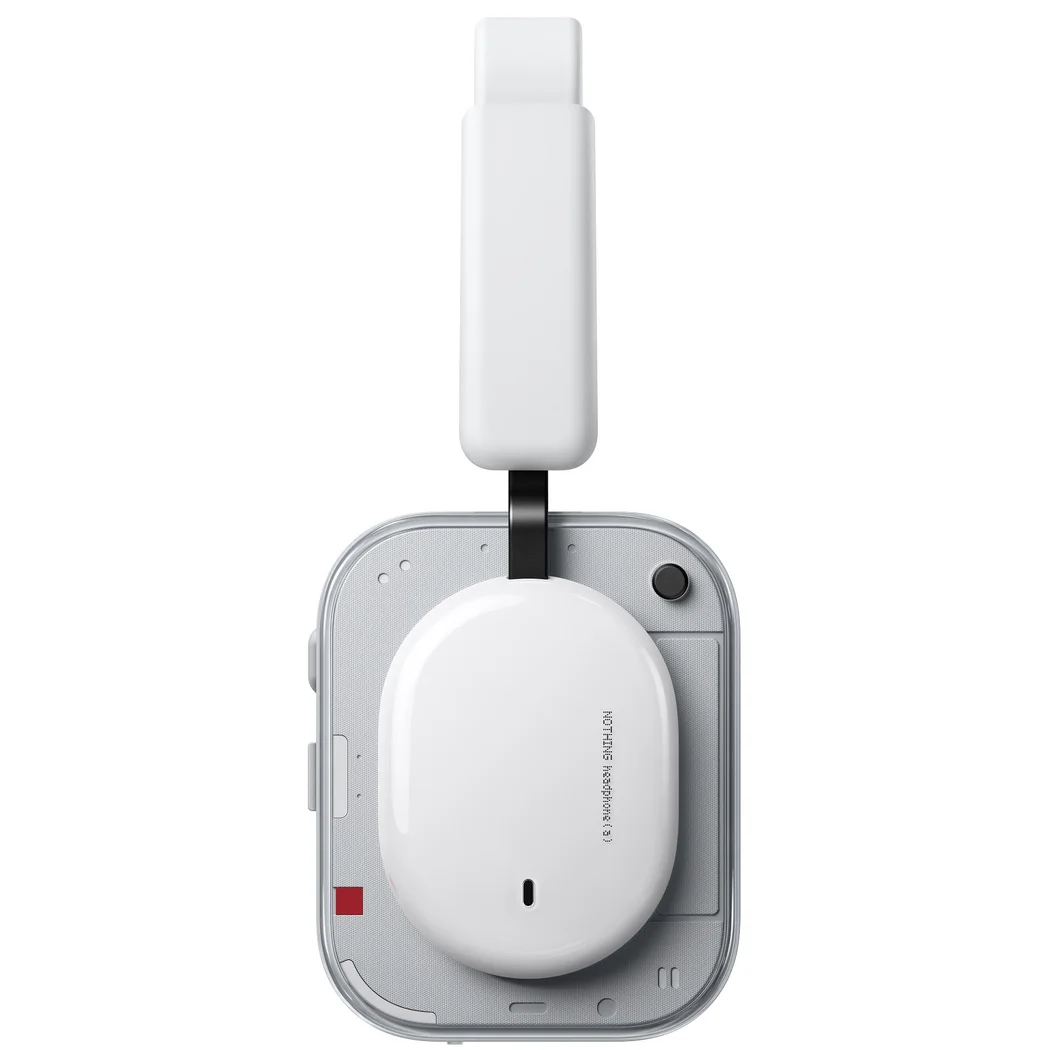 Nothing Headphone (a) Wired/Wireless Bluetooth Noise-Cancelling Over-Ear Headphone with Mic - White