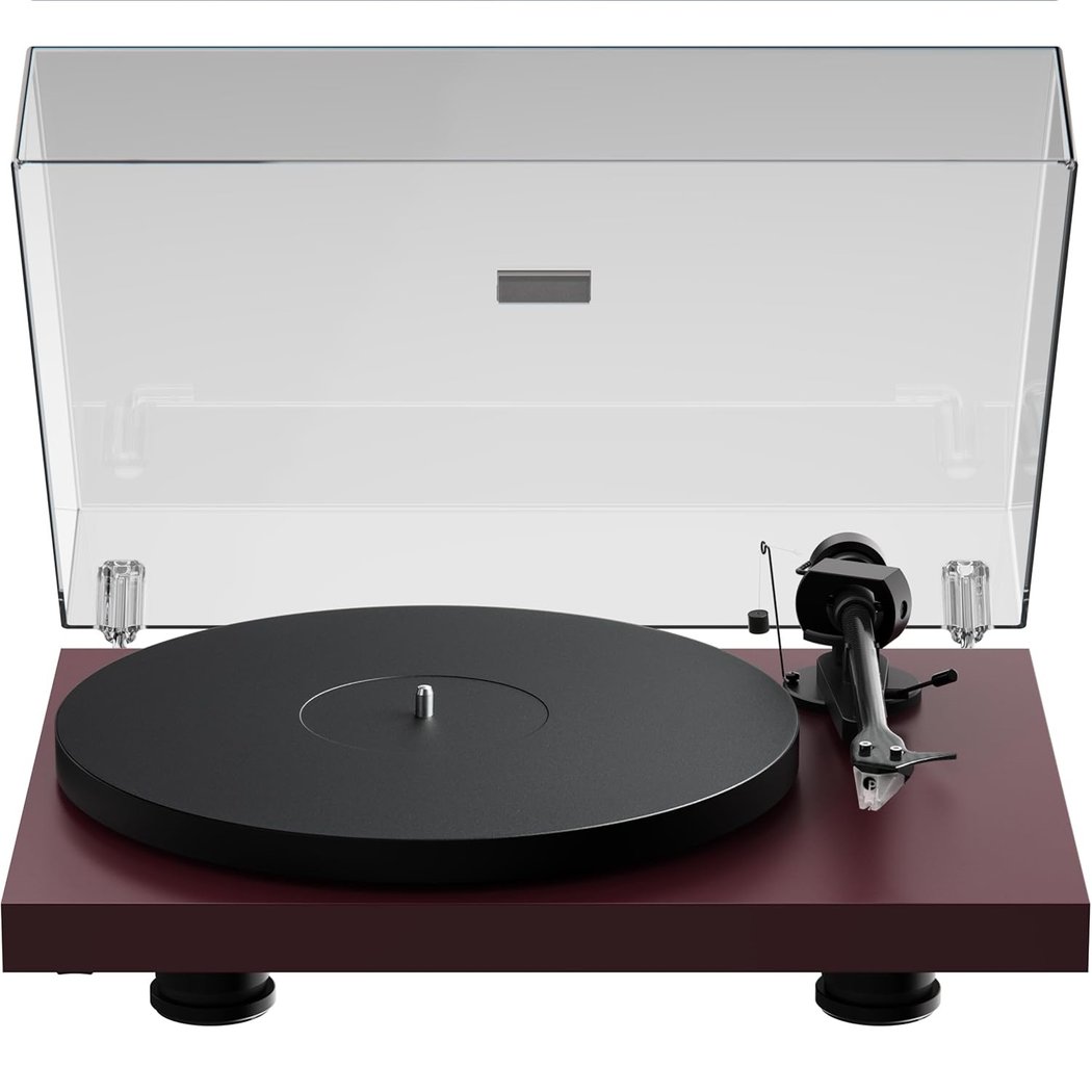 Pro-Ject Debut EVO 2 Fully Manual Belt-Drive Turntable - Satin Wine Red