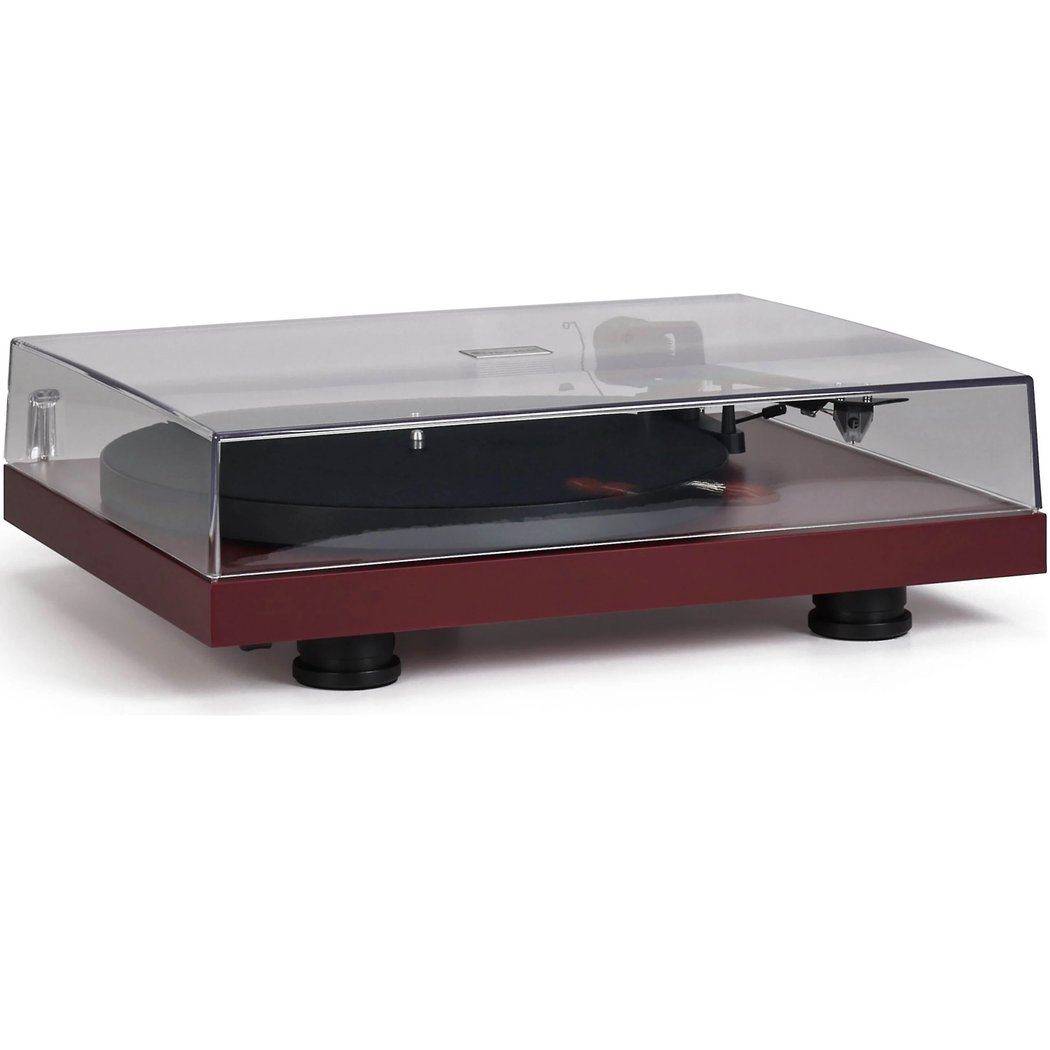 Pro-Ject Debut EVO 2 Fully Manual Belt-Drive Turntable - Satin Wine Red