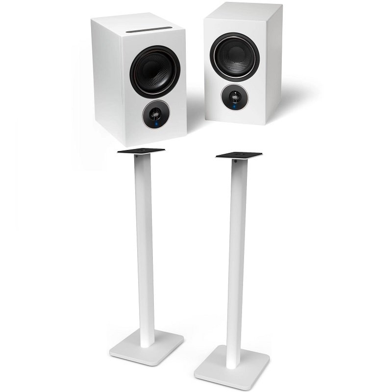 PSB Alpha iQ with Kanto SP32PL Bookshelf Speakers Floor Stands Bundle