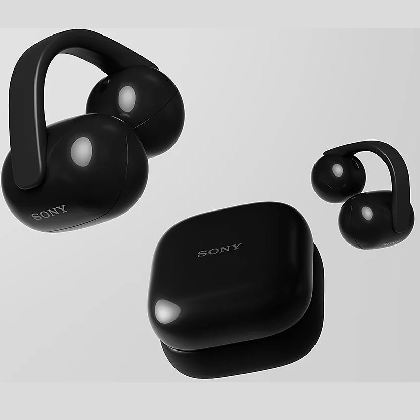 Sony LinkBuds Clip WF-LC900 True Wireless Bluetooth Air Conduction Open-Ear Earphone with Mic - Black