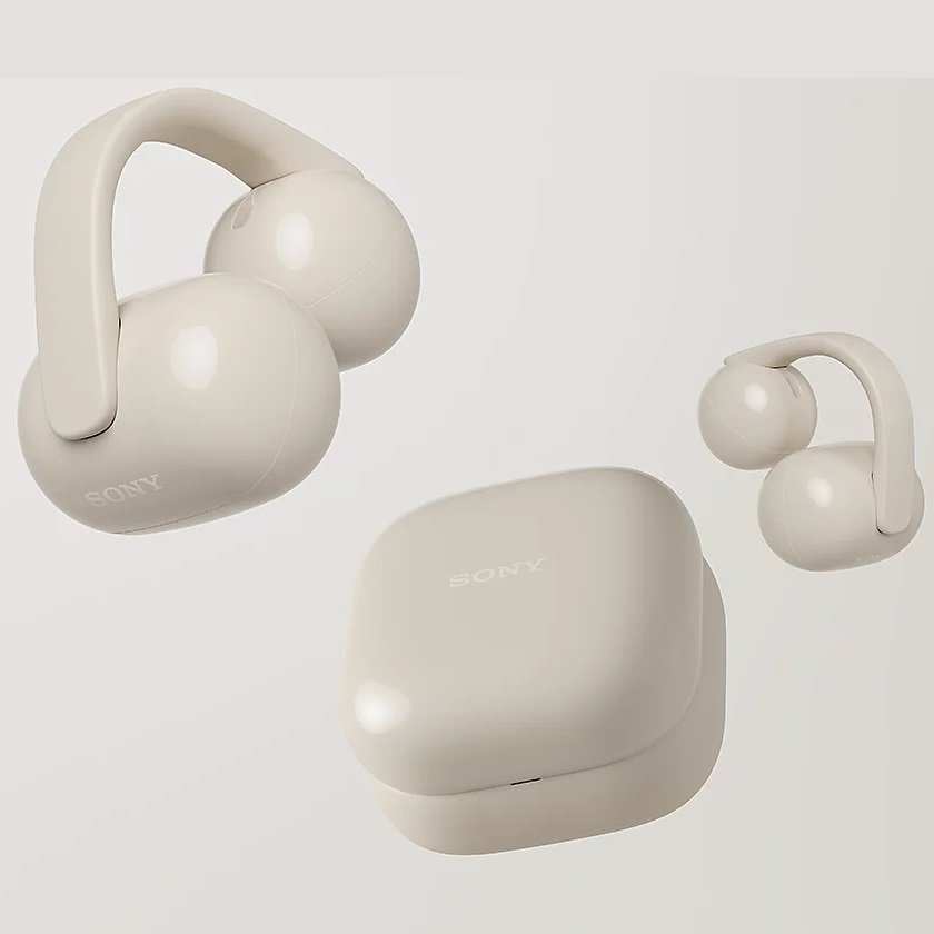 Sony LinkBuds Clip WF-LC900 True Wireless Bluetooth Air Conduction Open-Ear Earphone with Mic - Greige