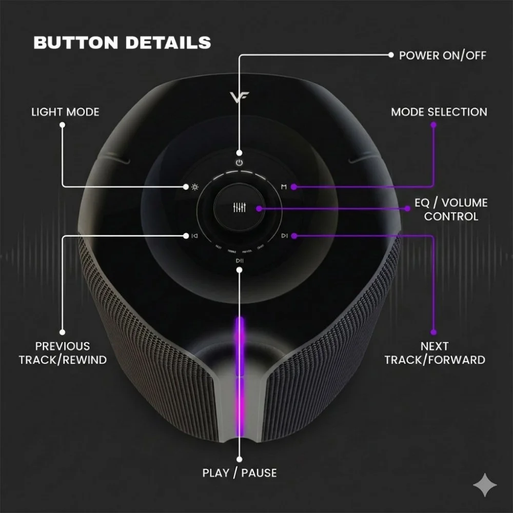 Vinnfier Tango Studio 3 Wireless Bluetooth Portable Speaker with FM Radio & Wireless Handheld Microphones