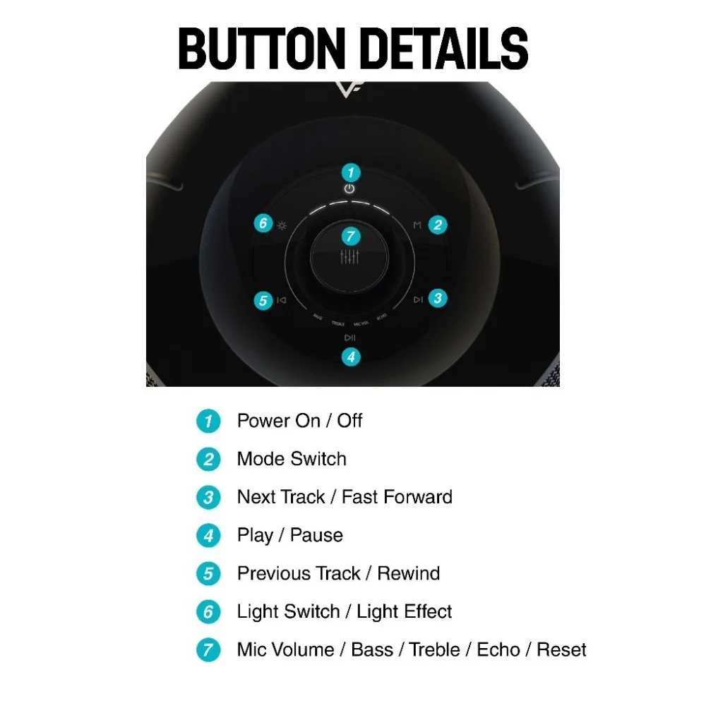 Vinnfier Tango Studio 3 Wireless Bluetooth Portable Speaker with FM Radio & Wireless Handheld Microphones