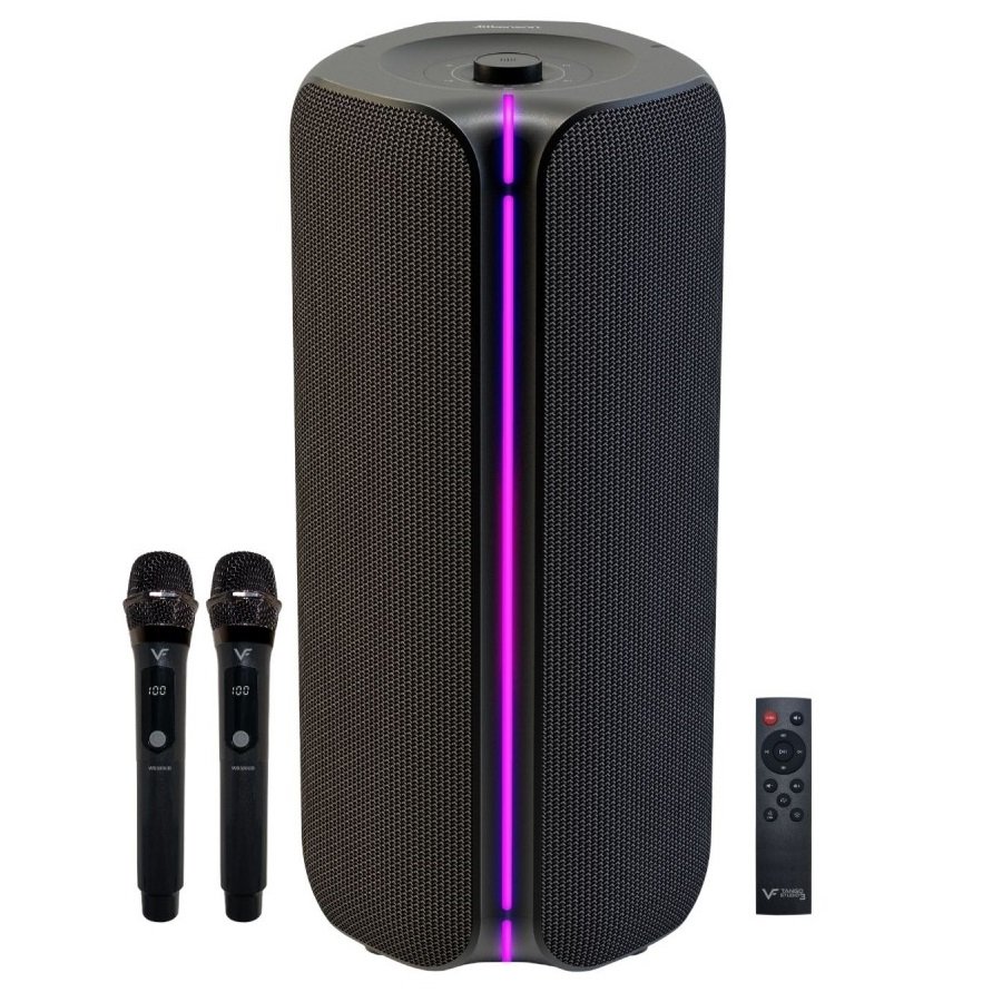 Vinnfier Tango Studio 5 Wireless Bluetooth Portable Speaker with FM Radio & Wireless Handheld Microphones