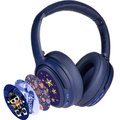 BuddyPhones Cosmos Fun Wired/Wireless Bluetooth Noise-Cancelling Over-Ear Headphone with Mic for Kids - Blue