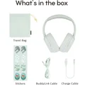 BuddyPhones Cosmos Fun Wired/Wireless Bluetooth Noise-Cancelling Over-Ear Headphone with Mic for Kids - Green