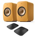 KEF LSX II + KEF P1 Bookshelf Speakers & Desk Pads Bundle
