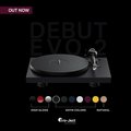 Pro-Ject Debut EVO 2 Fully Manual Belt-Drive Turntable - Satin Black