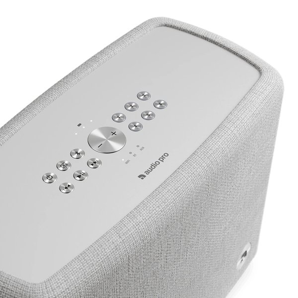 Audio Pro A15 W Multi-Room Wireless Bluetooth/WiFi Network Portable Speaker - Light Grey
