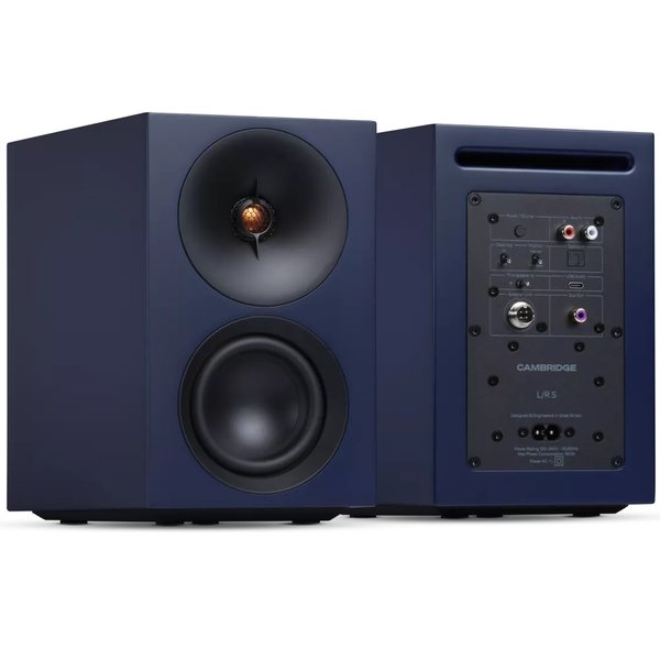 Cambridge Audio L/R S Wireless Bluetooth Desktop Bookshelf Speakers - Blue