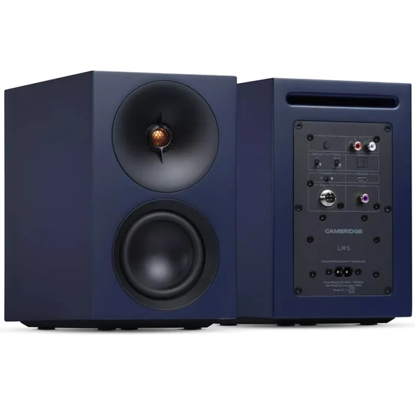 Cambridge Audio L/R S Wireless Bluetooth Desktop Bookshelf Speakers - Blue